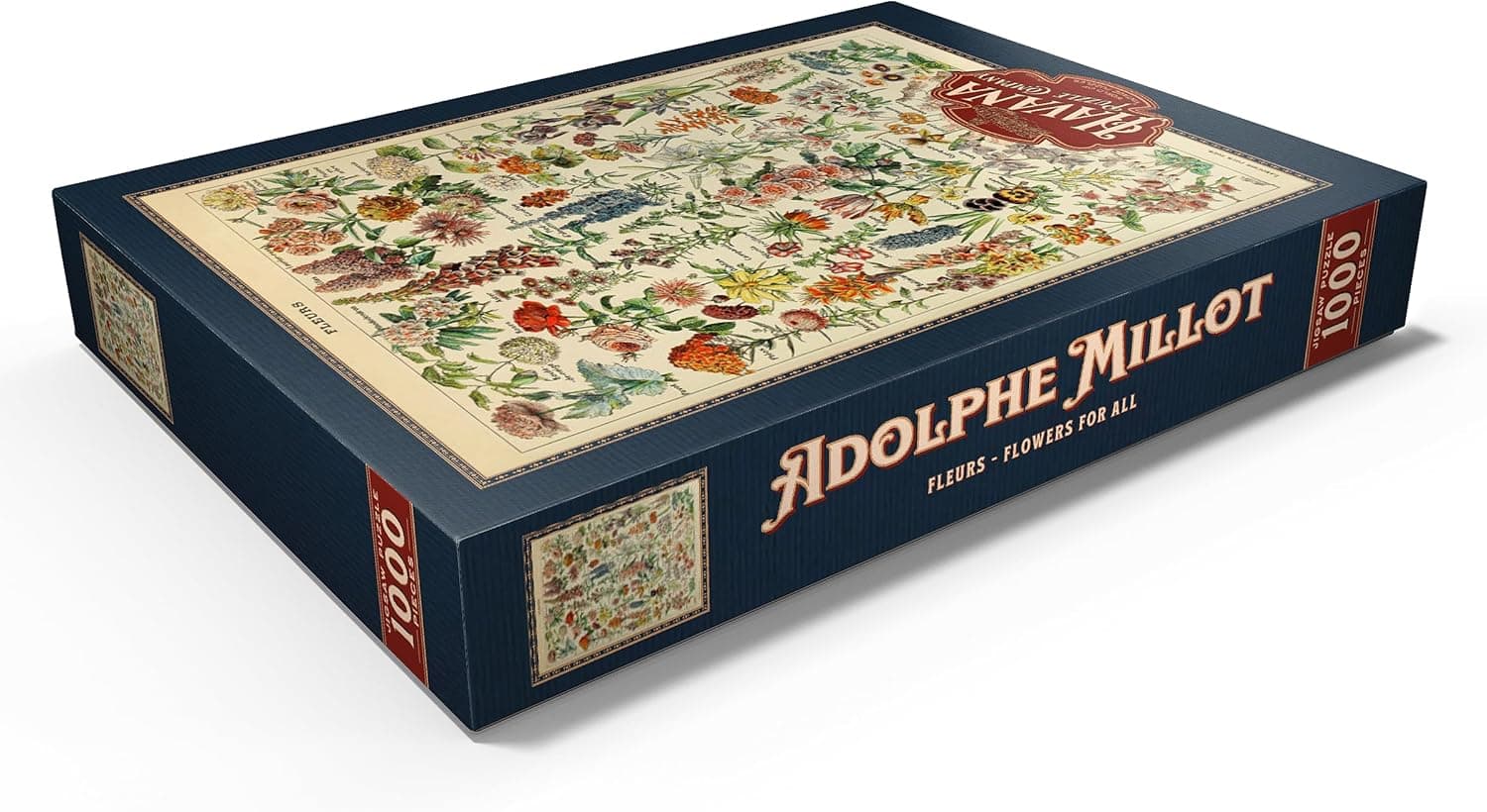 Puzzle de 1000 piezas con un cartel botánico vintage, foto 3