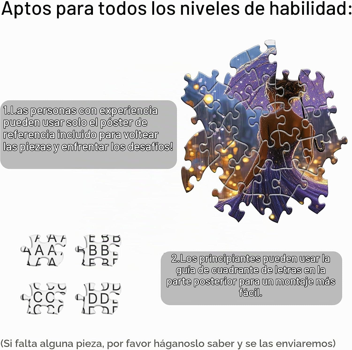 Puzzle de 1000 piezas, noche violeta, de Bimkole, foto 3