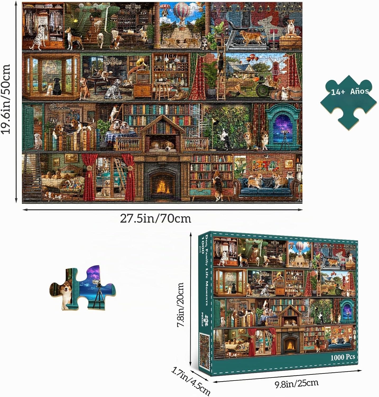Puzzle de 1000 piezas «La vida de los perros», foto 2