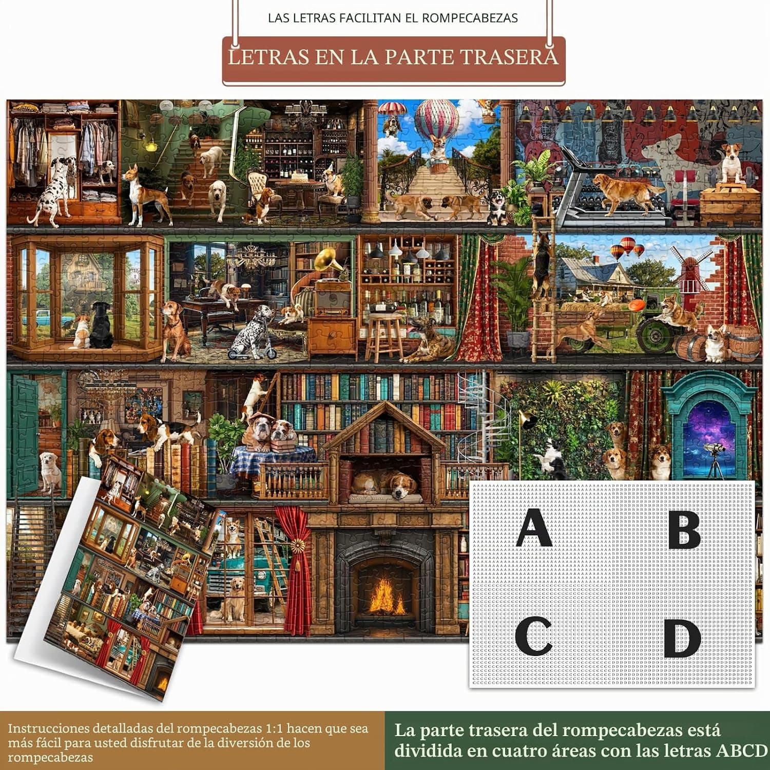 Puzzle de 1000 piezas «La vida de los perros», foto 3