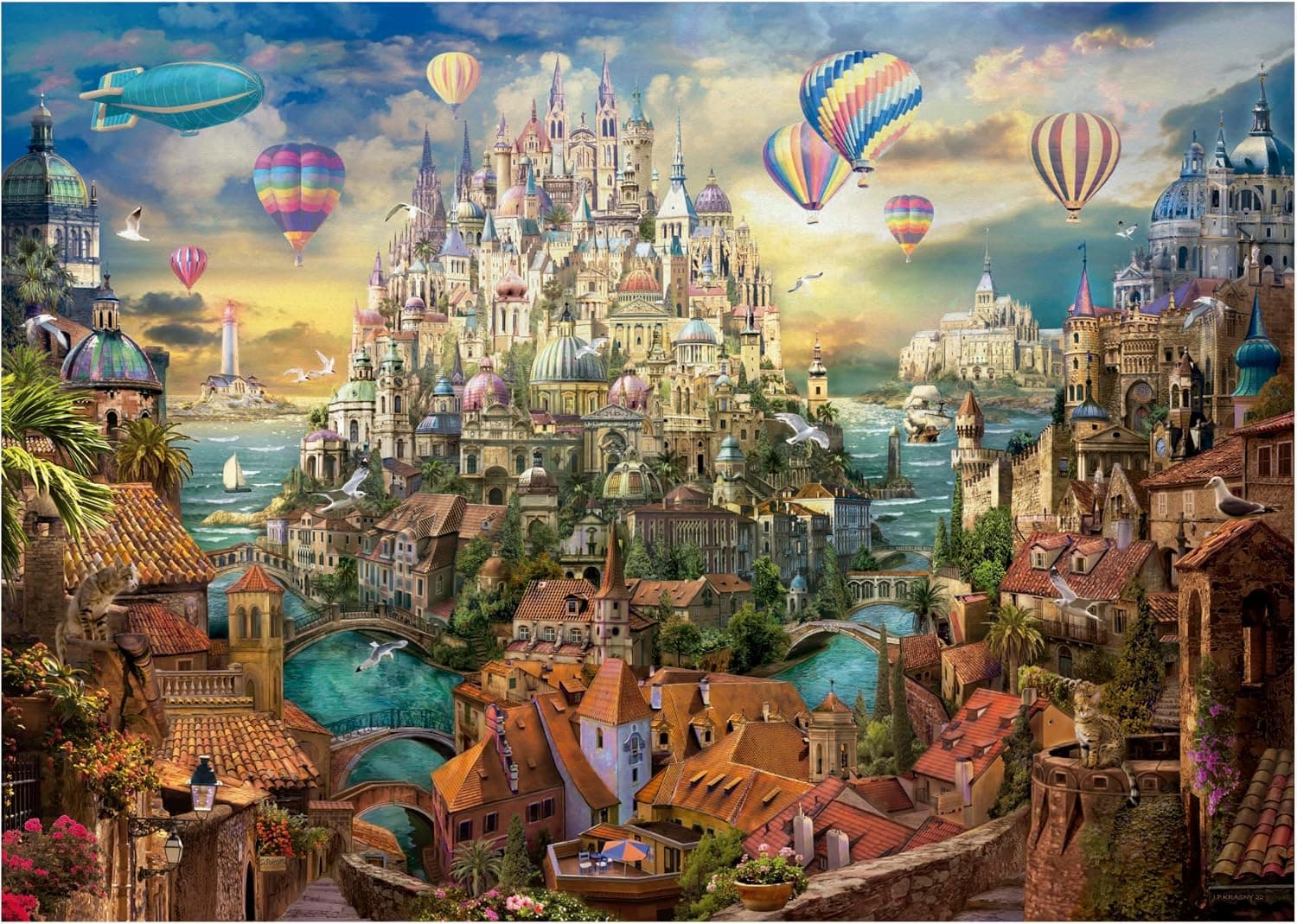 Puzzle de 2000 piezas «Ciudad de los sueños», foto 2