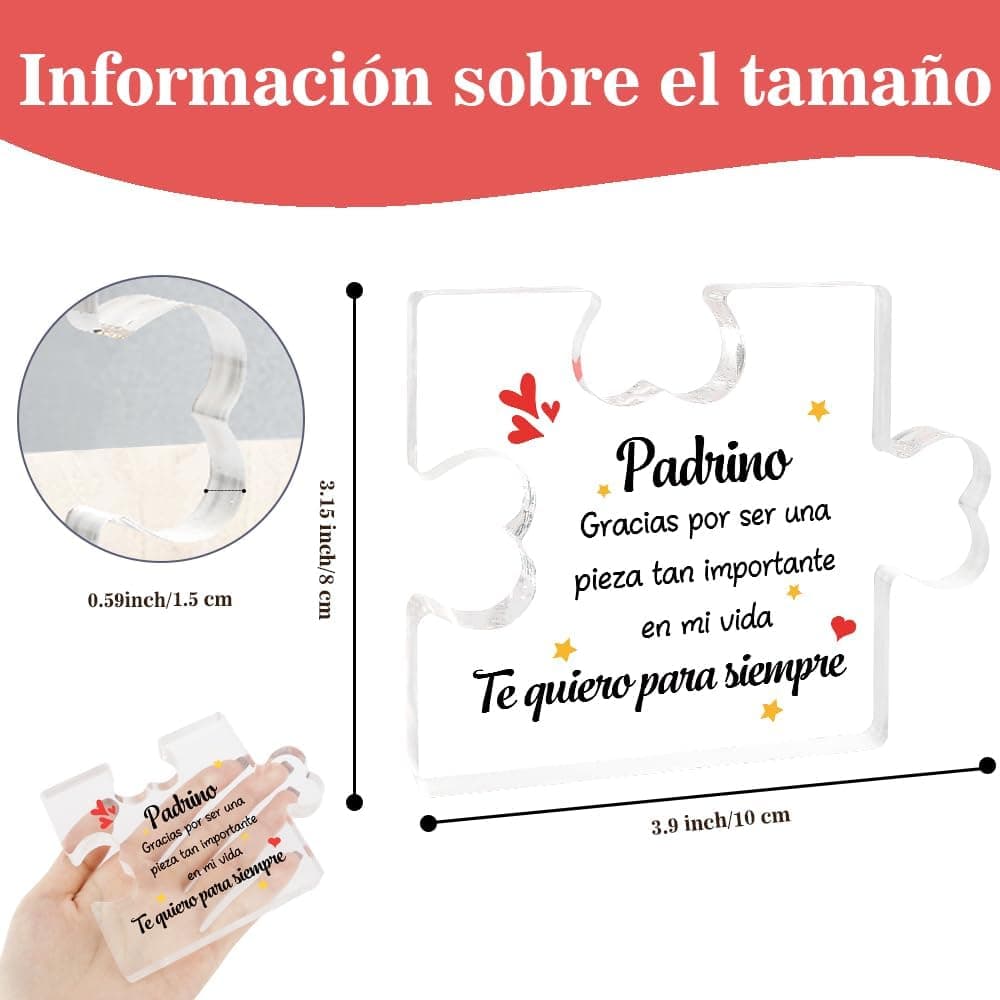 Puzzle Acrílico de Agradecimiento para Padrino, foto 2