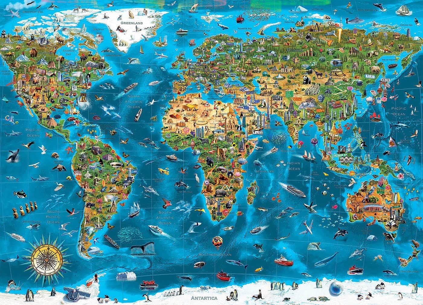 Puzzle gigante de 12.000 piezas «Maravillas del mundo», foto 2