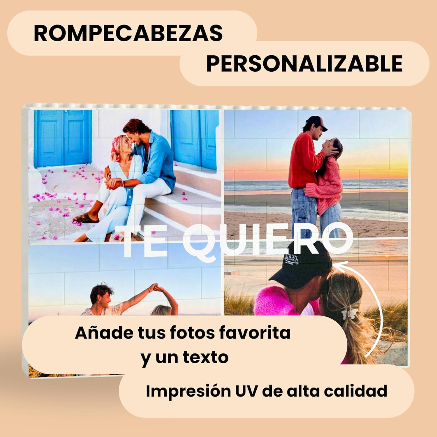 Puzzle personalizado con 4 fotos y texto, foto 2
