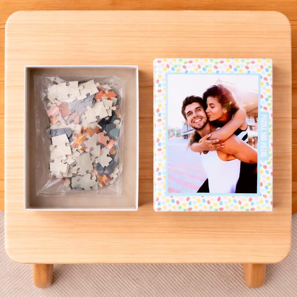 Puzzle personalizado con foto y texto, 500 piezas, foto 3