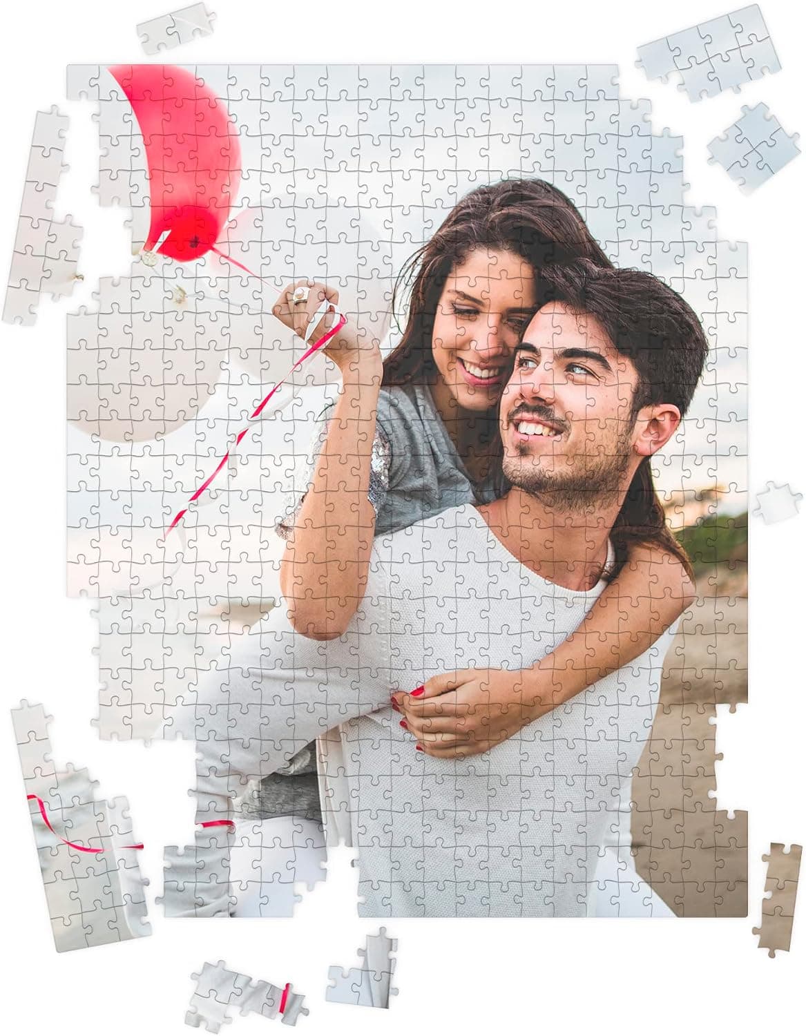 Puzzle personalizado con foto y texto de 500 piezas