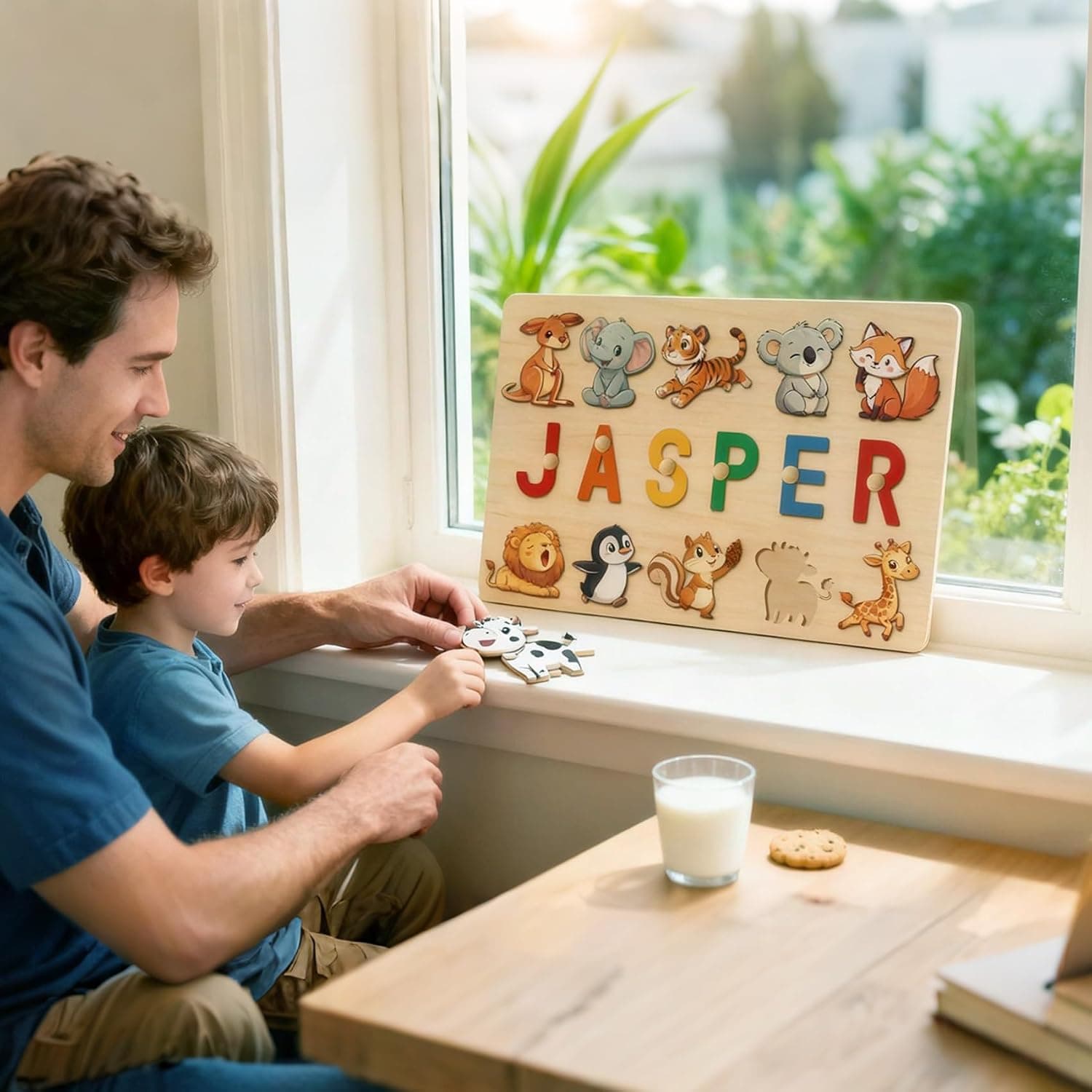 Puzzle Personalizado Bebé, Rompecabezas de Madera con Nombre, foto 3