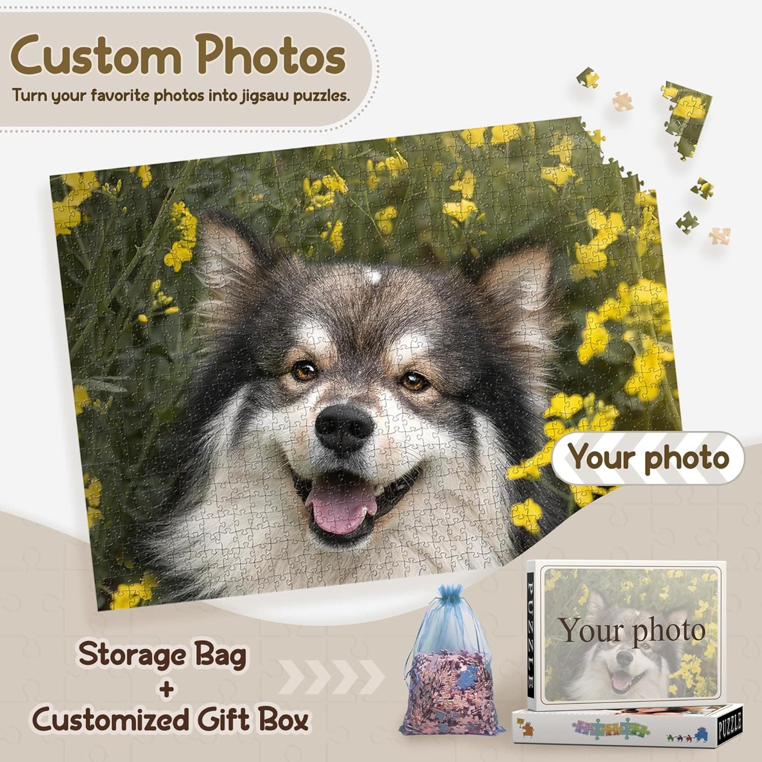 Puzzle de madera personalizado con foto, foto 2