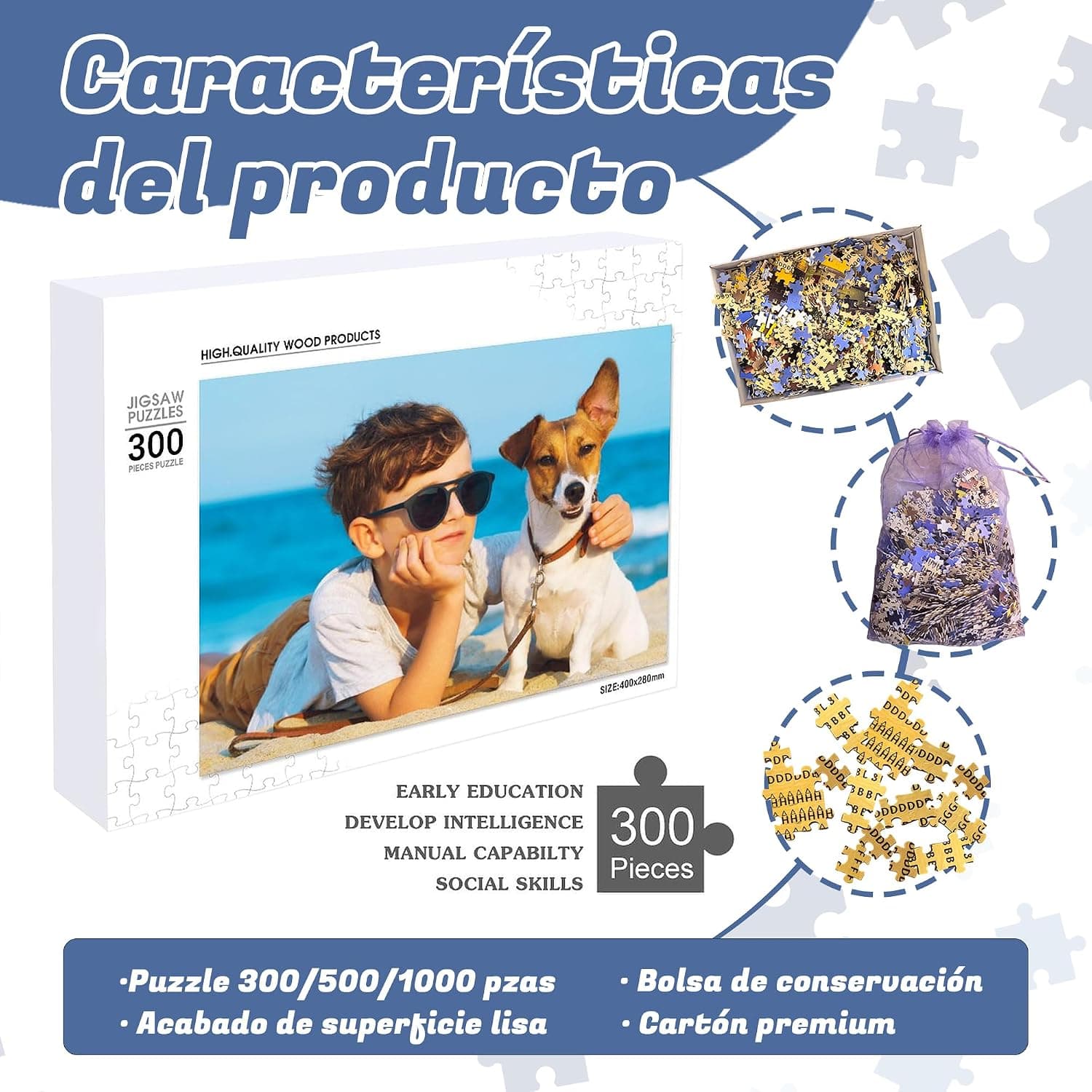 Puzzle Personalizado con Foto, Madera, foto 3