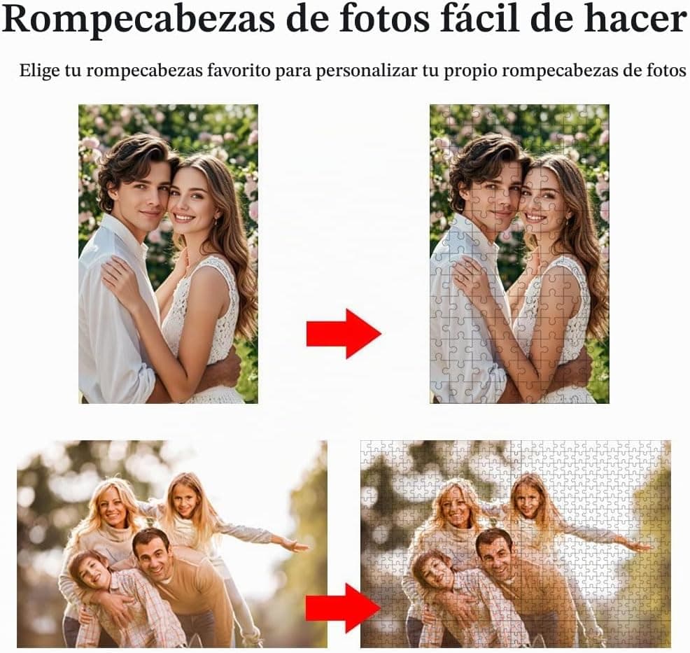 Puzzle personalizado con foto, madera con piezas numeradas, de Novalith, foto 3