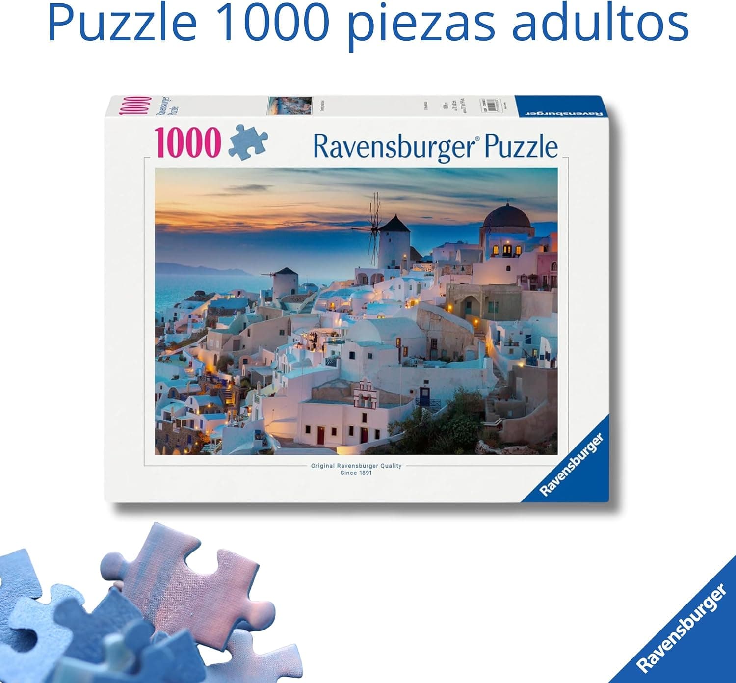 Puzzle de Santorini de 1000 piezas, foto 2