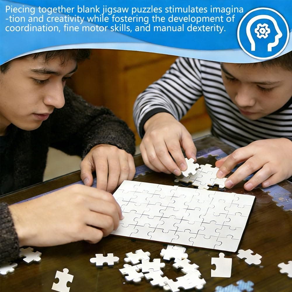 12 puzzles en blanco para pintar, foto 3