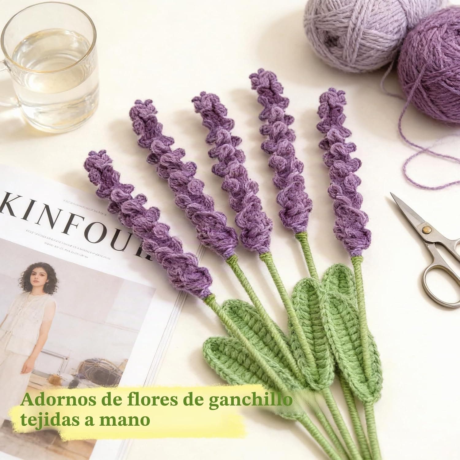 Ramo de Lavanda de Ganchillo (5 Piezas), foto 2