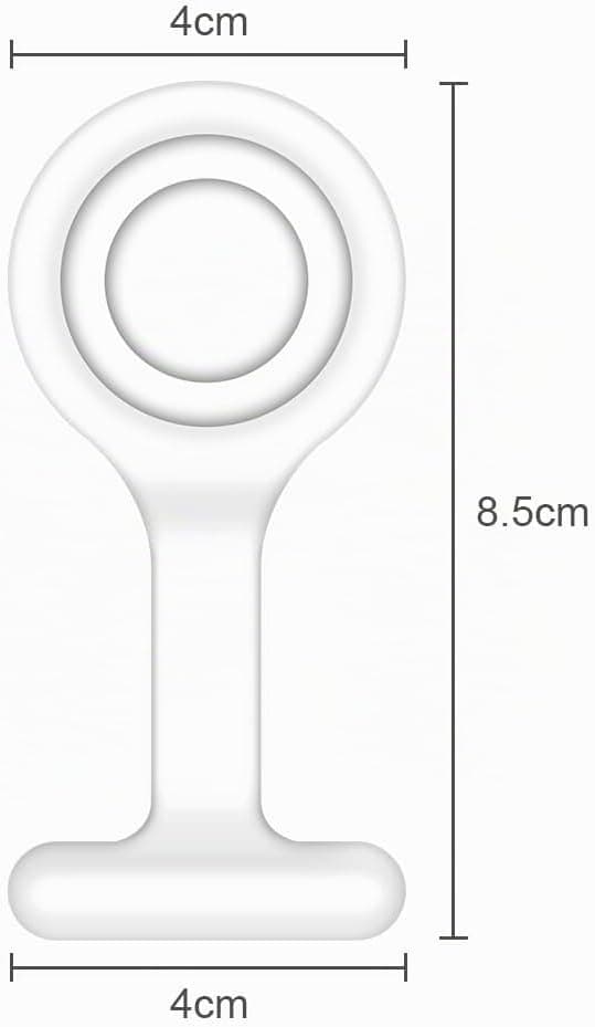 Reloj de bolsillo de silicona para enfermera con broche, foto 2