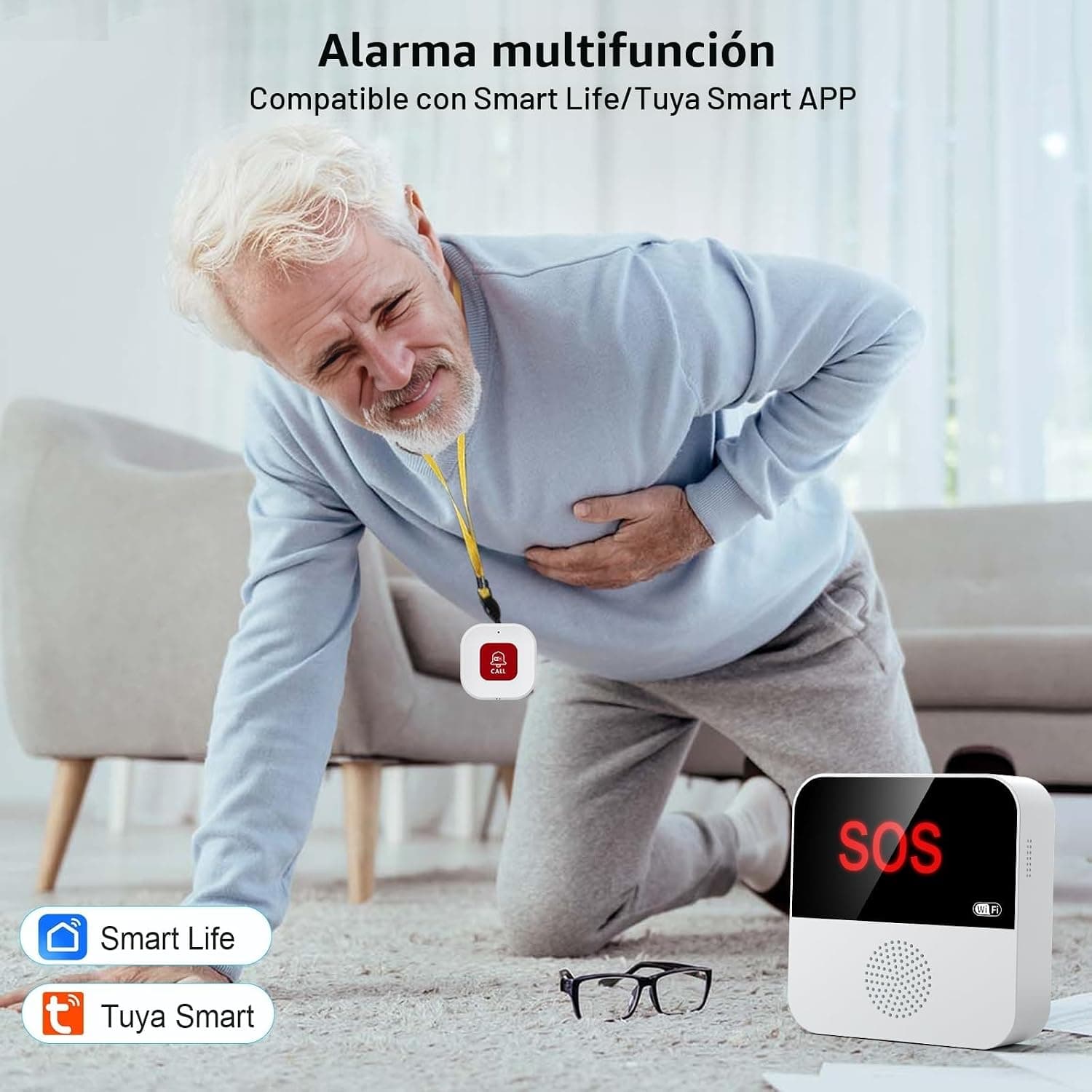 Reloj de Emergencia con Botón SOS para Personas Mayores, foto 3