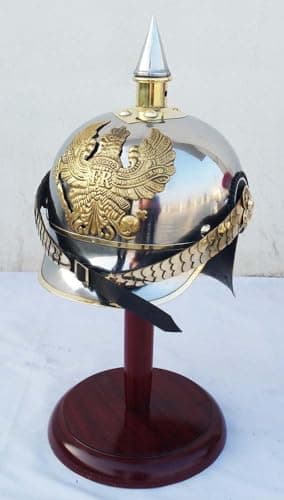 Interior de cuero del casco Pickelhaube