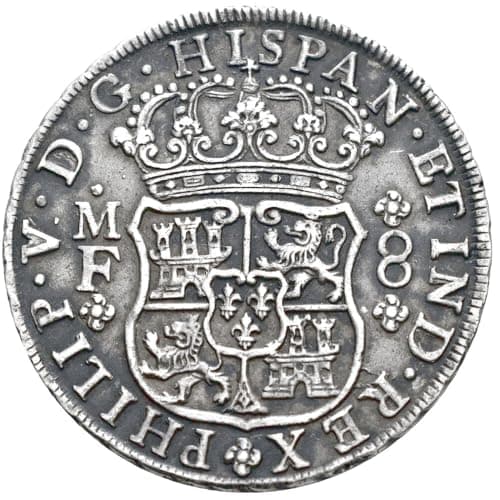 Reverso de la moneda columnaria