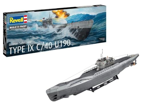 Maqueta Revell del submarino alemán Tipo IX C/40