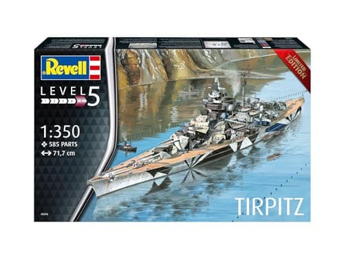 Piezas del kit Revell Tirpitz