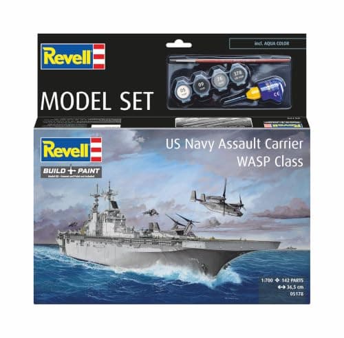 Piezas del kit Revell Wasp Class