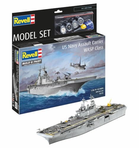 Maqueta Revell del buque de asalto Wasp Class