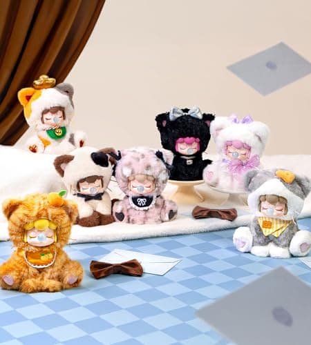 Detalle de un gatito de peluche de la serie Tea Time