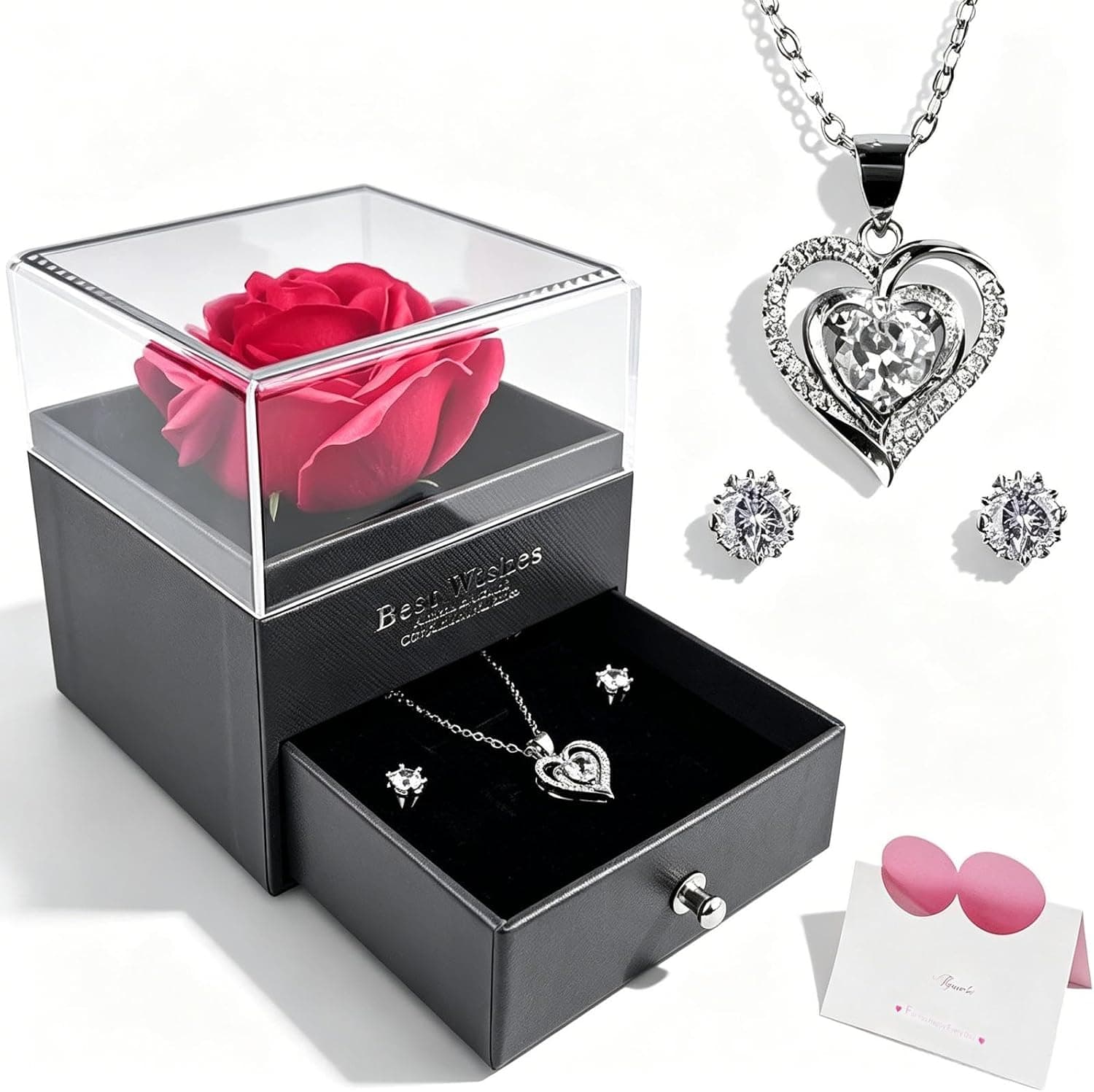 Rosa eterna Rseuphiee en su caja de regalo