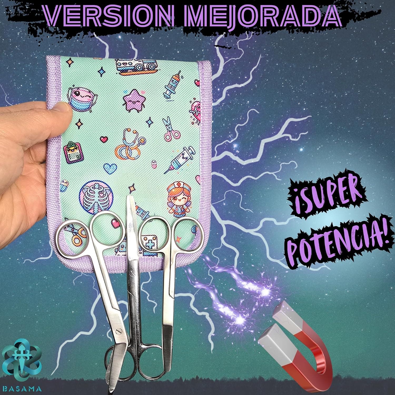 Salvabolsillos de enfermería con porta tijeras y bolígrafo, foto 3