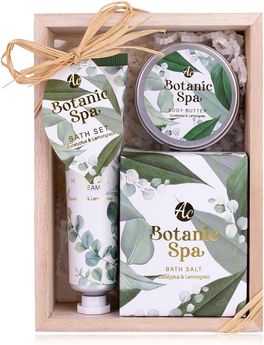 Set de baño botánico spa en su caja de regalo