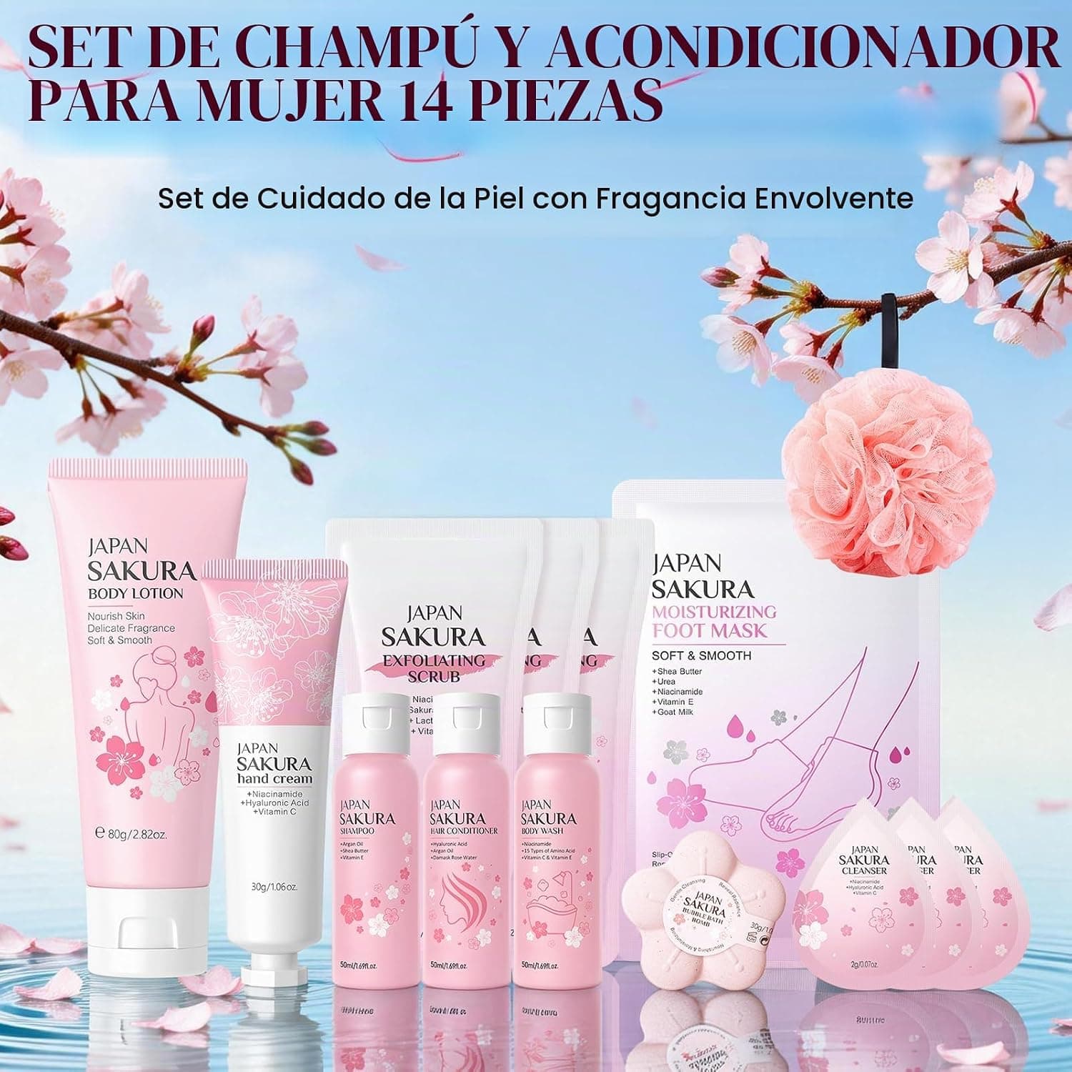 Set de baño Sakura SPA Kit, de SHOPPGO, foto 2