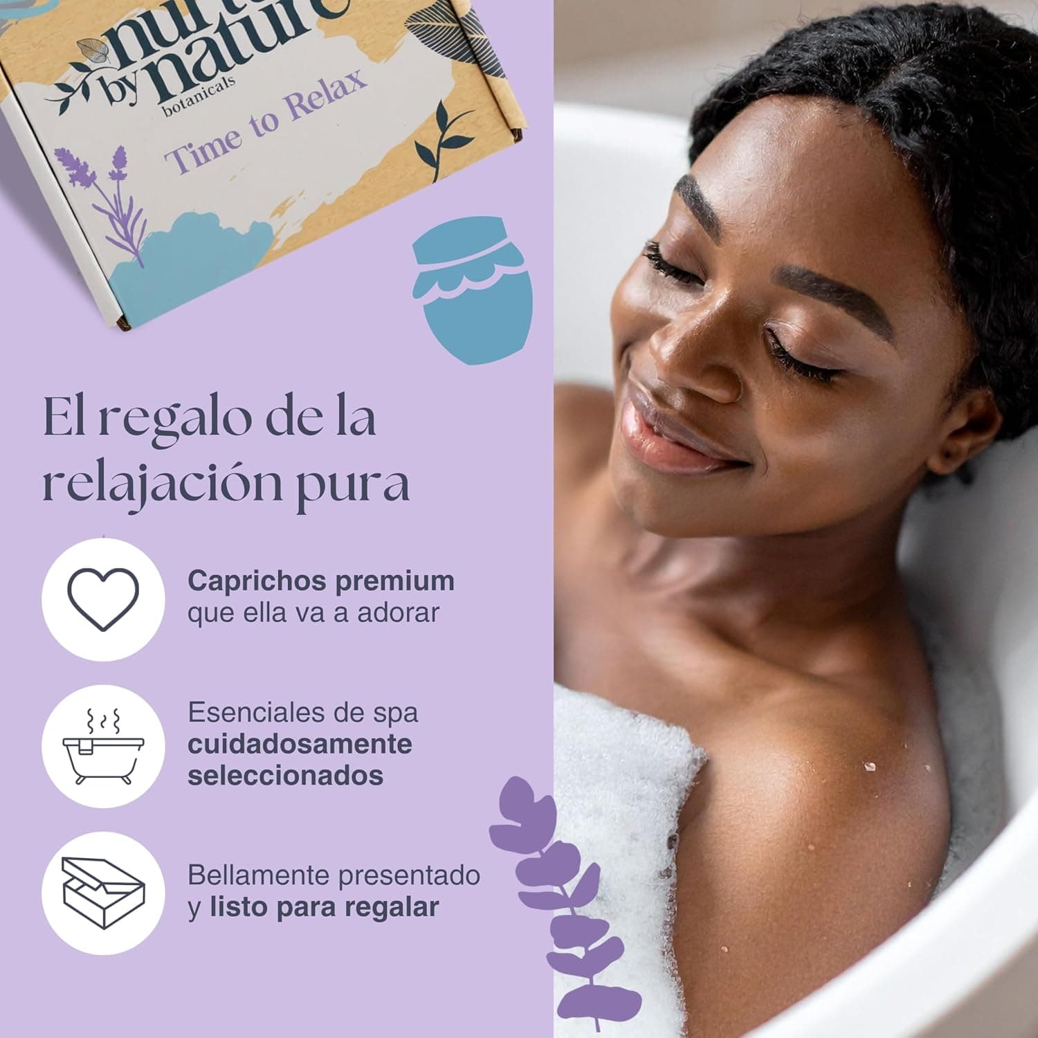 Set de bienestar de lavanda, Nurture by Nature, foto 2