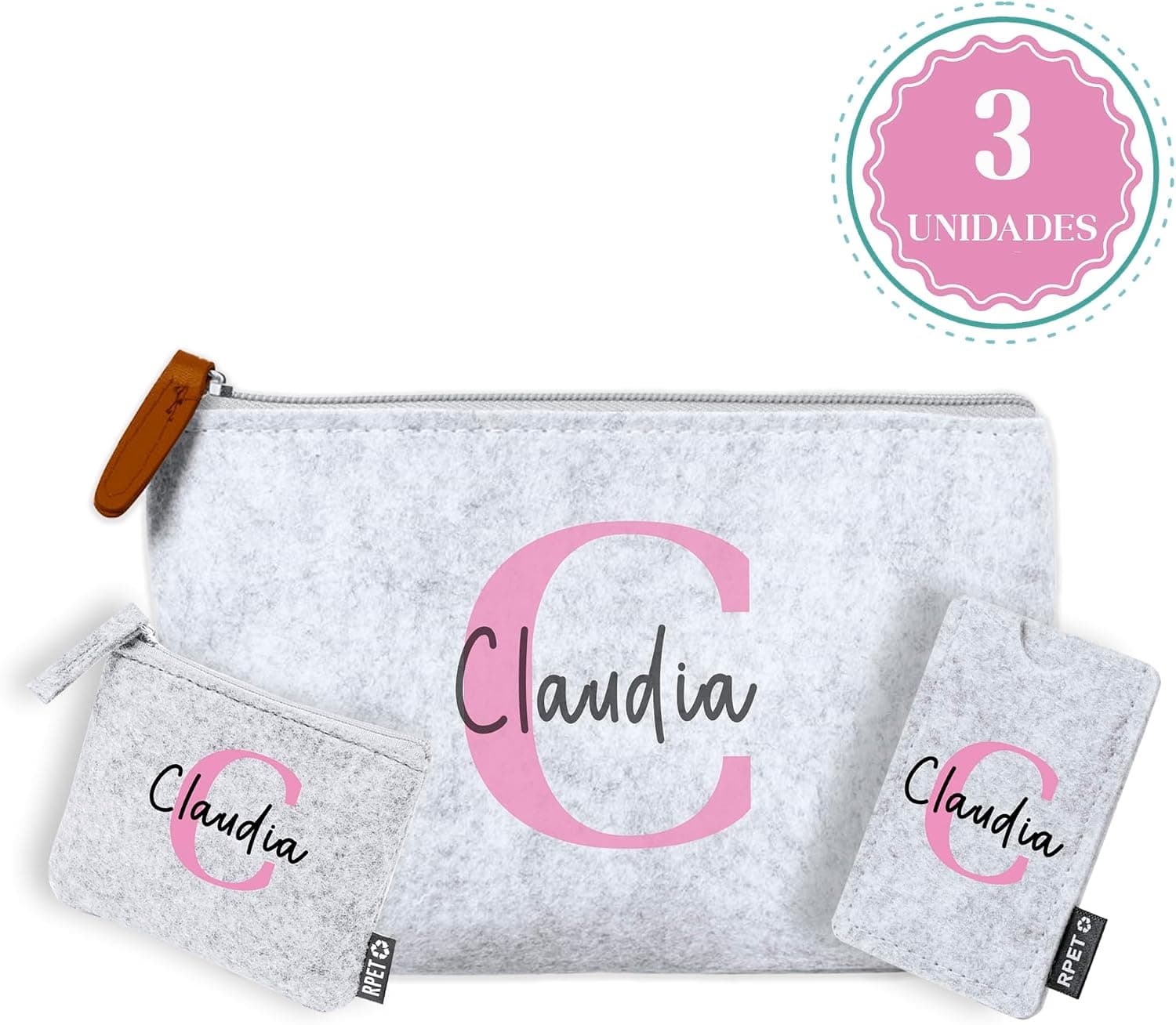 Set de neceser, tarjetero y monedero personalizados, de Xilmark, foto 2