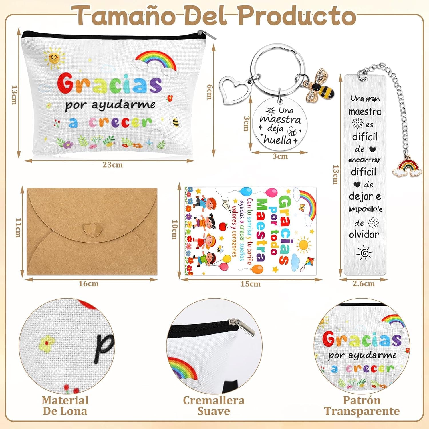 Set de regalo para profesoras, 4 piezas, de Augshy, foto 2