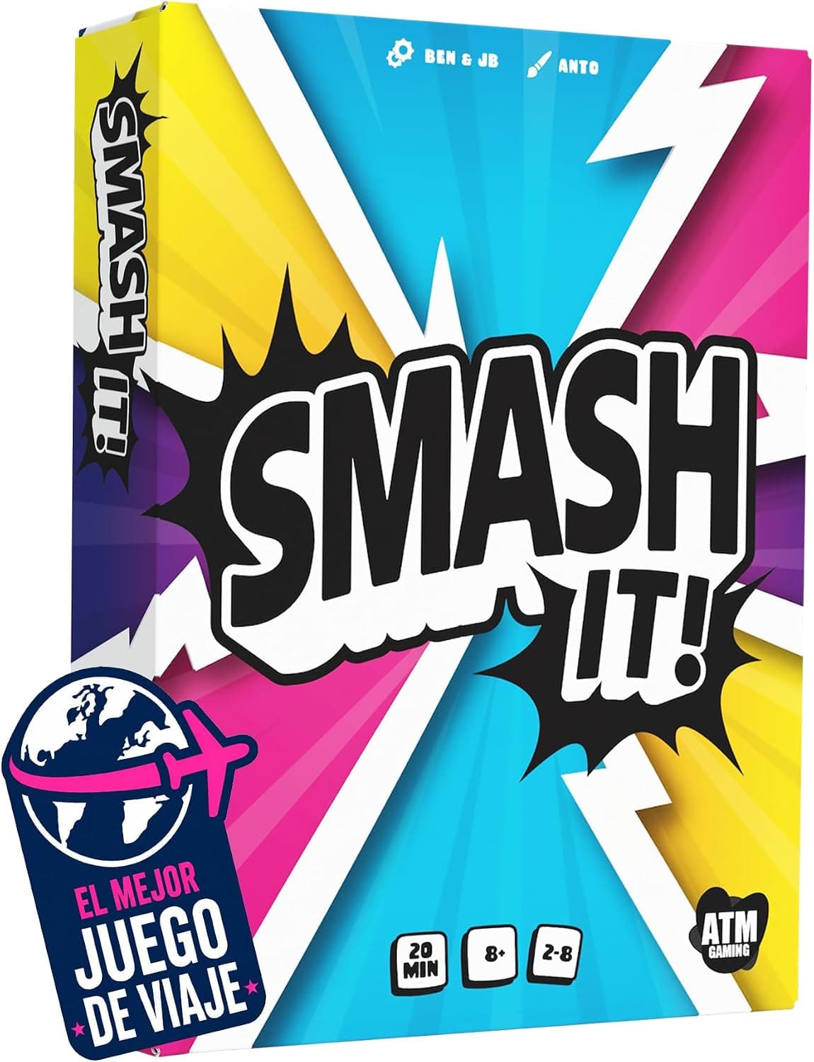 Caja de Smash It! con las cartas del juego de rapidez