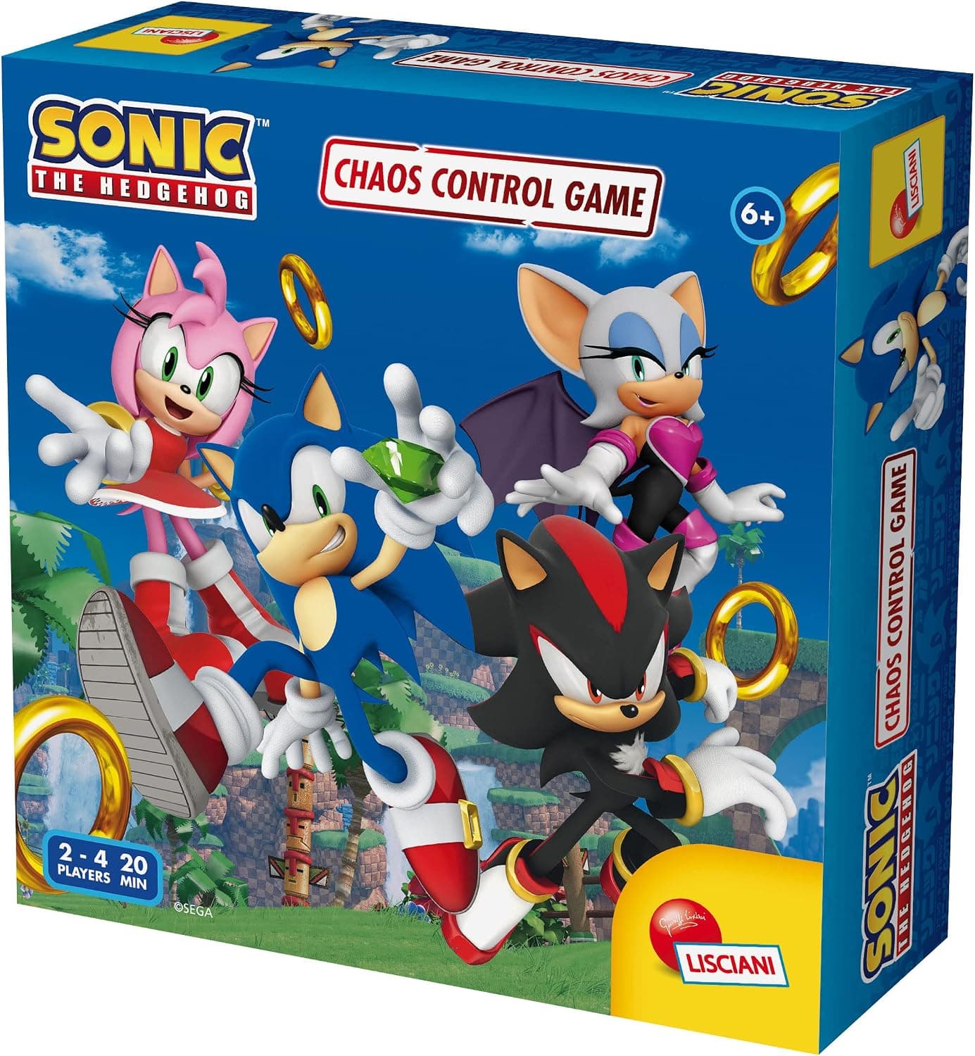 Caja de Sonic Chaos con los personajes de Sonic The Hedgehog