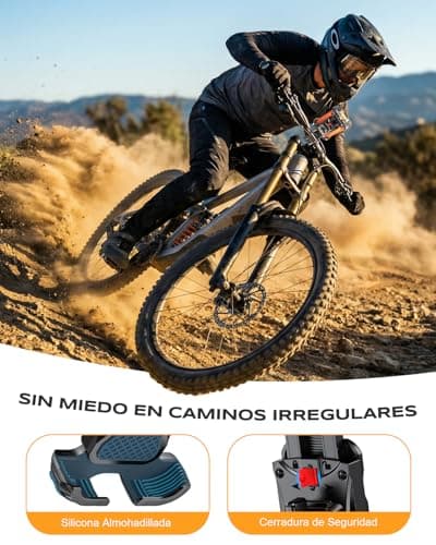 Soporte Babacom instalado en un manillar de patinete