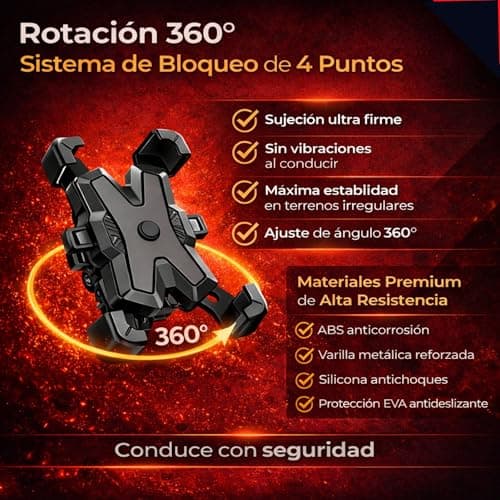 Soporte BIBRABY con el móvil en posición vertical