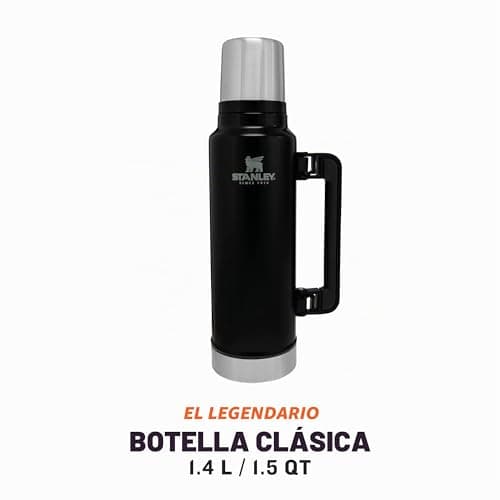 Detalle del acabado mate del termo Stanley