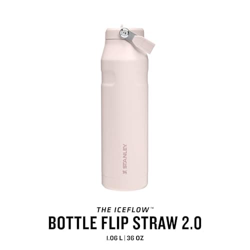 Botella Stanley Flip Straw abierta