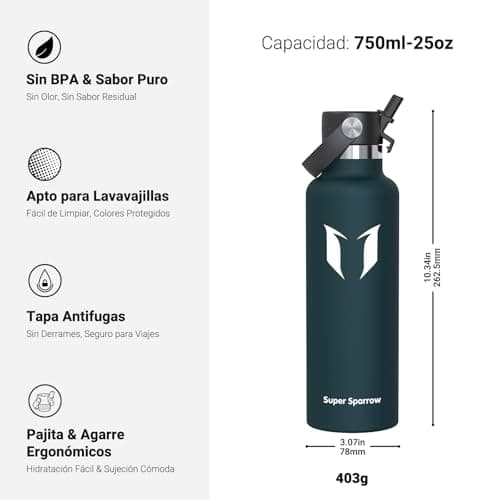 Botella Super Sparrow 750ml con asa