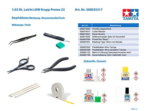 Piezas del kit Tamiya Krupp Protze