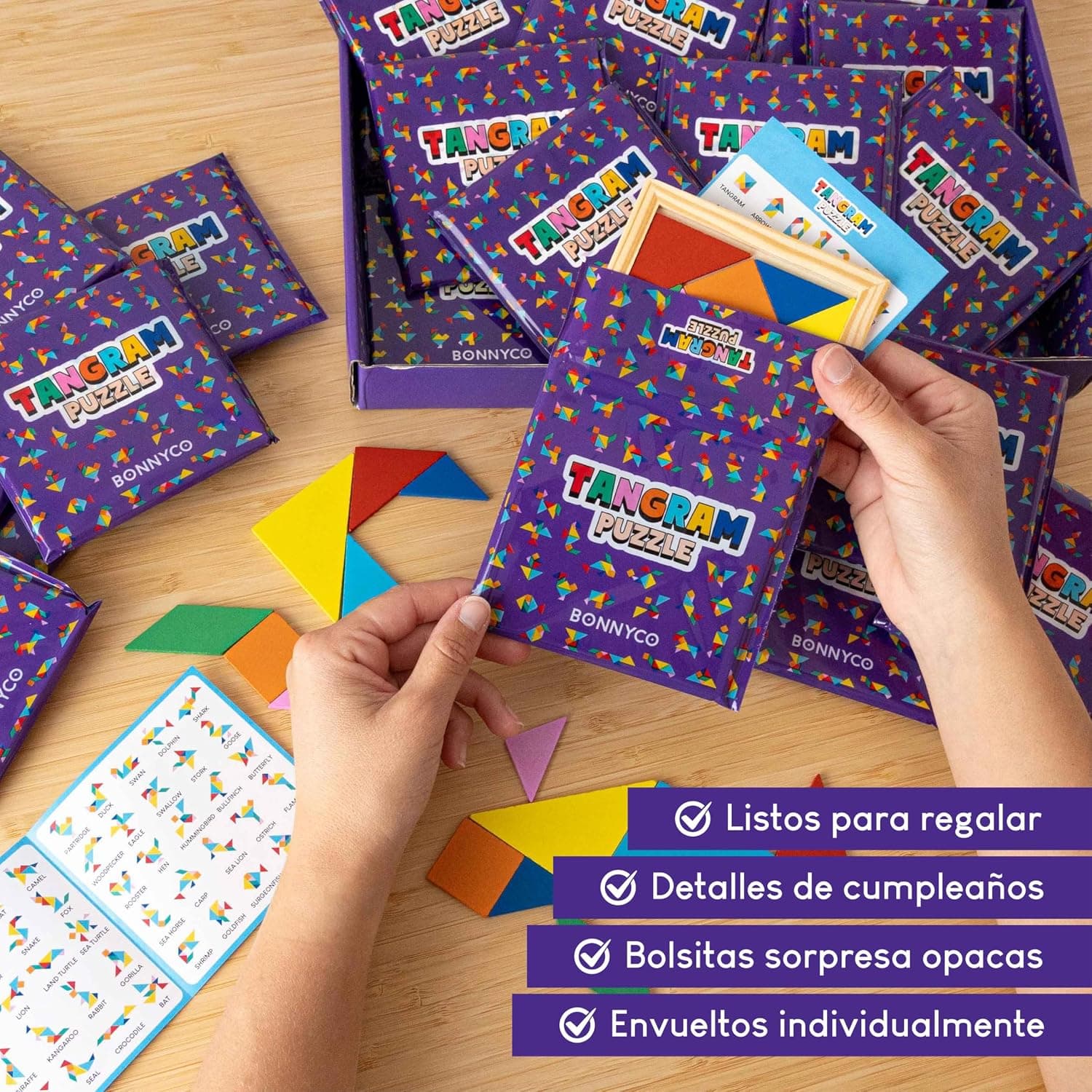 Pack de 30 Tangrams Infantiles para Fiestas, foto 3