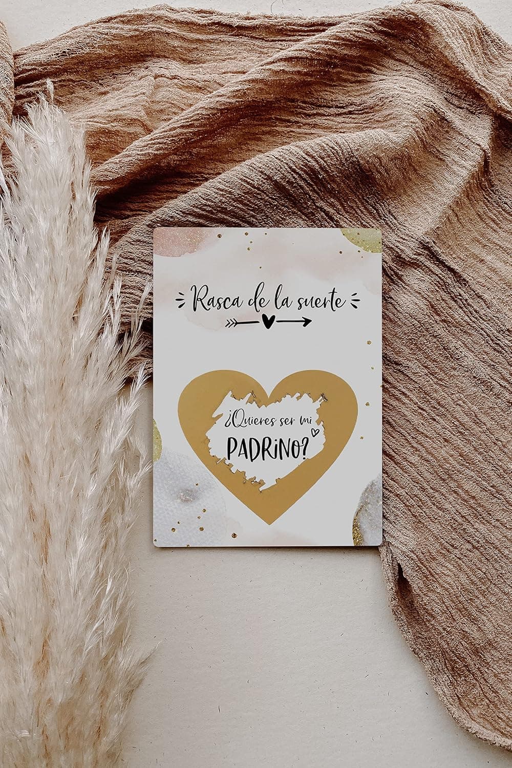 Tarjeta de Rascar Quieres Ser Mi Padrino, foto 3