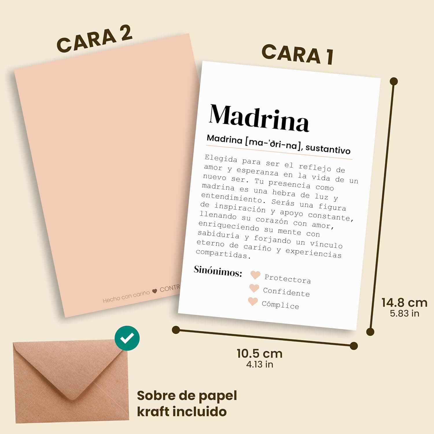 Tarjetas Quieres Ser Mi Madrina y Quieres Ser Mi Padrino, foto 2