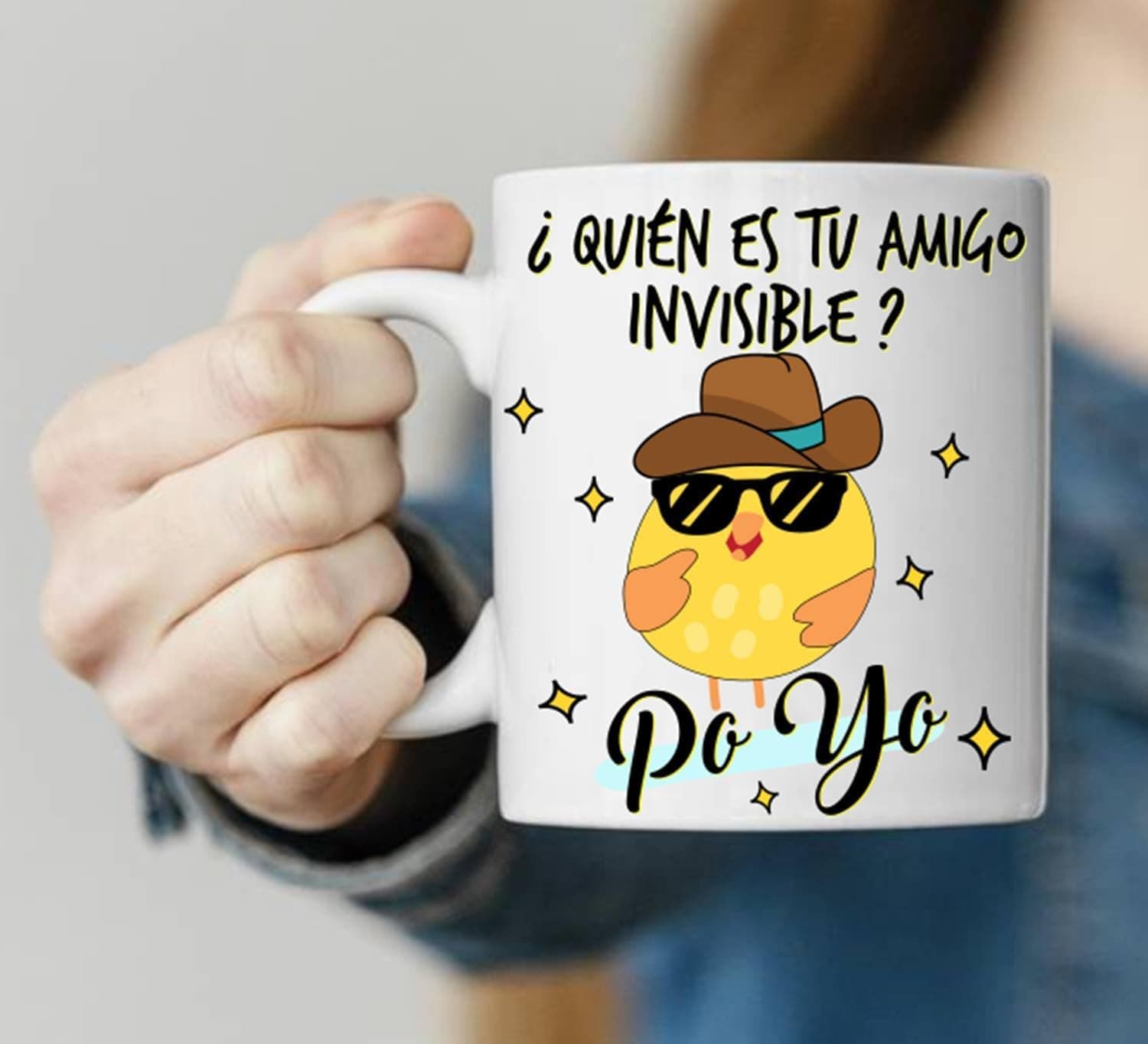 La taza dentro de su caja de regalo antirroturas