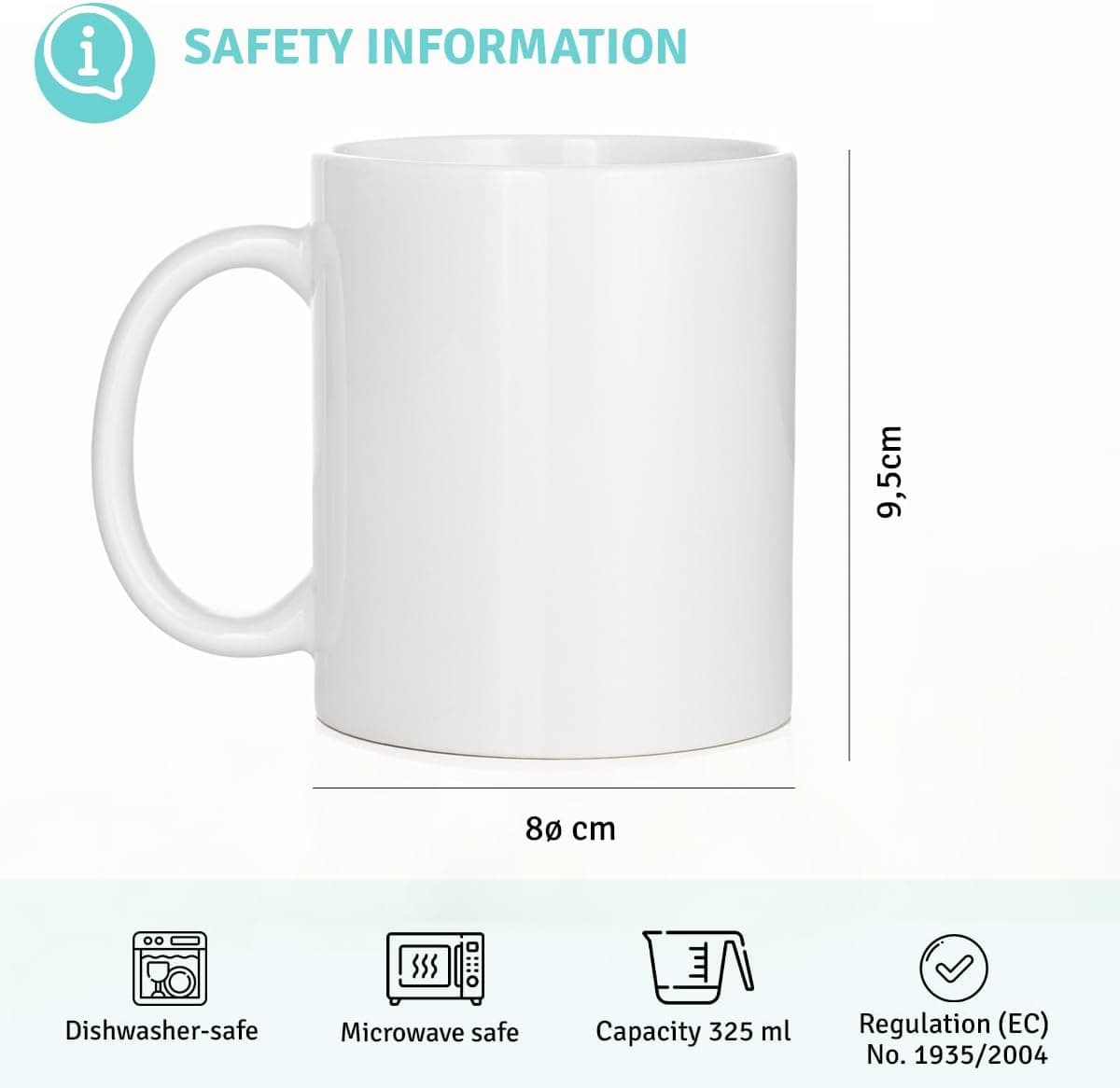 Taza Blanca Personalizada con Foto y Texto, foto 2