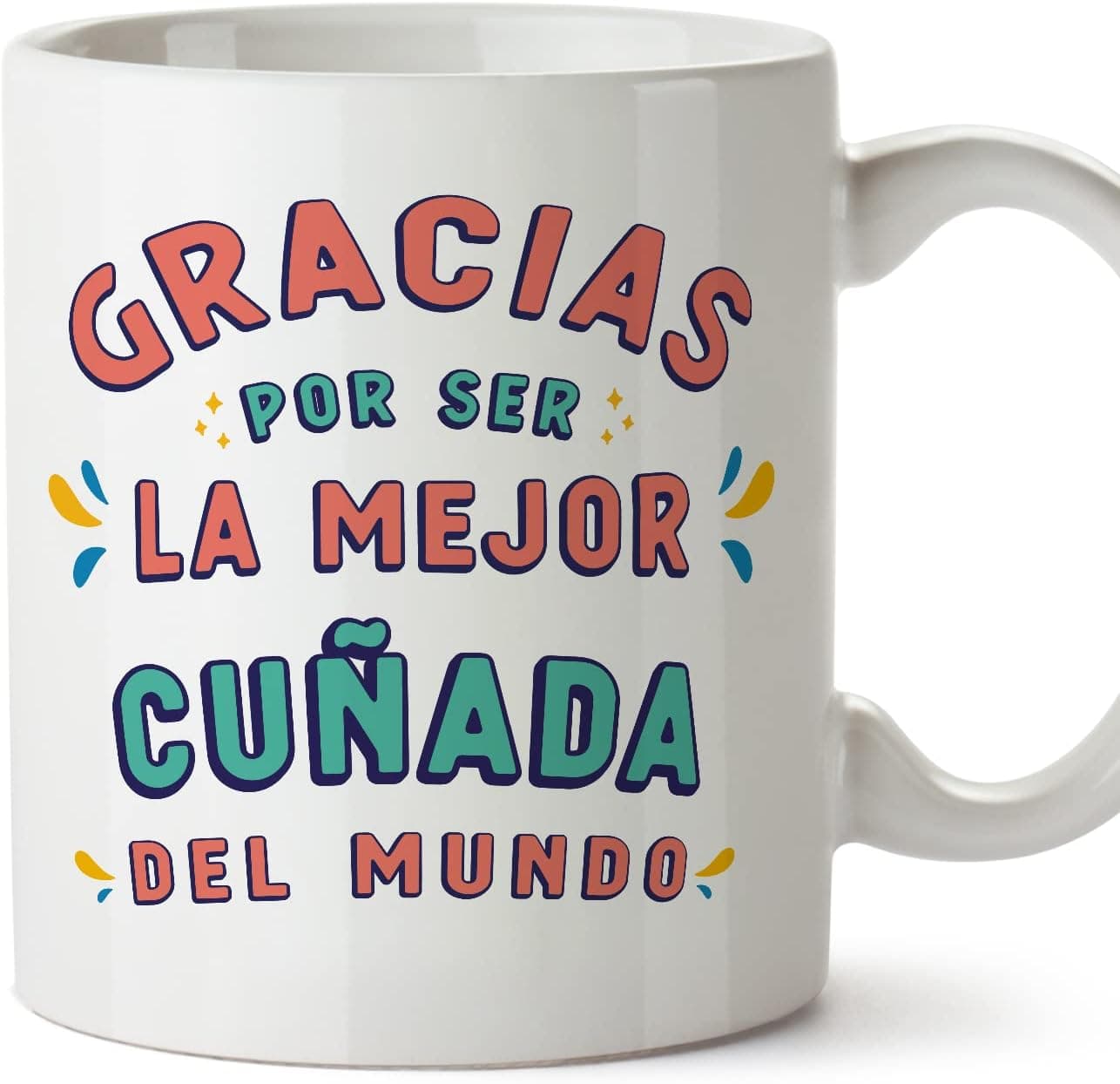 Taza para cuñada Gracias por ser el mejor, de MUGFFINS