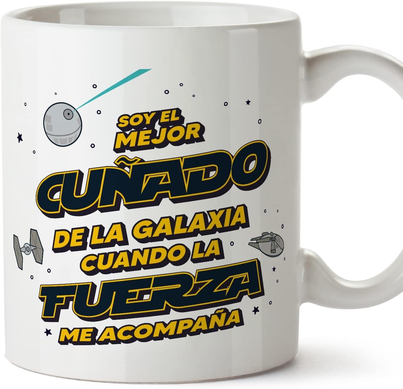 Taza para cuñado Mejor Familia Galaxia, de MUGFFINS
