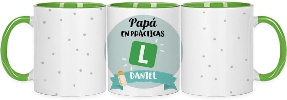 Taza de cerámica personalizada con un diseño gráfico