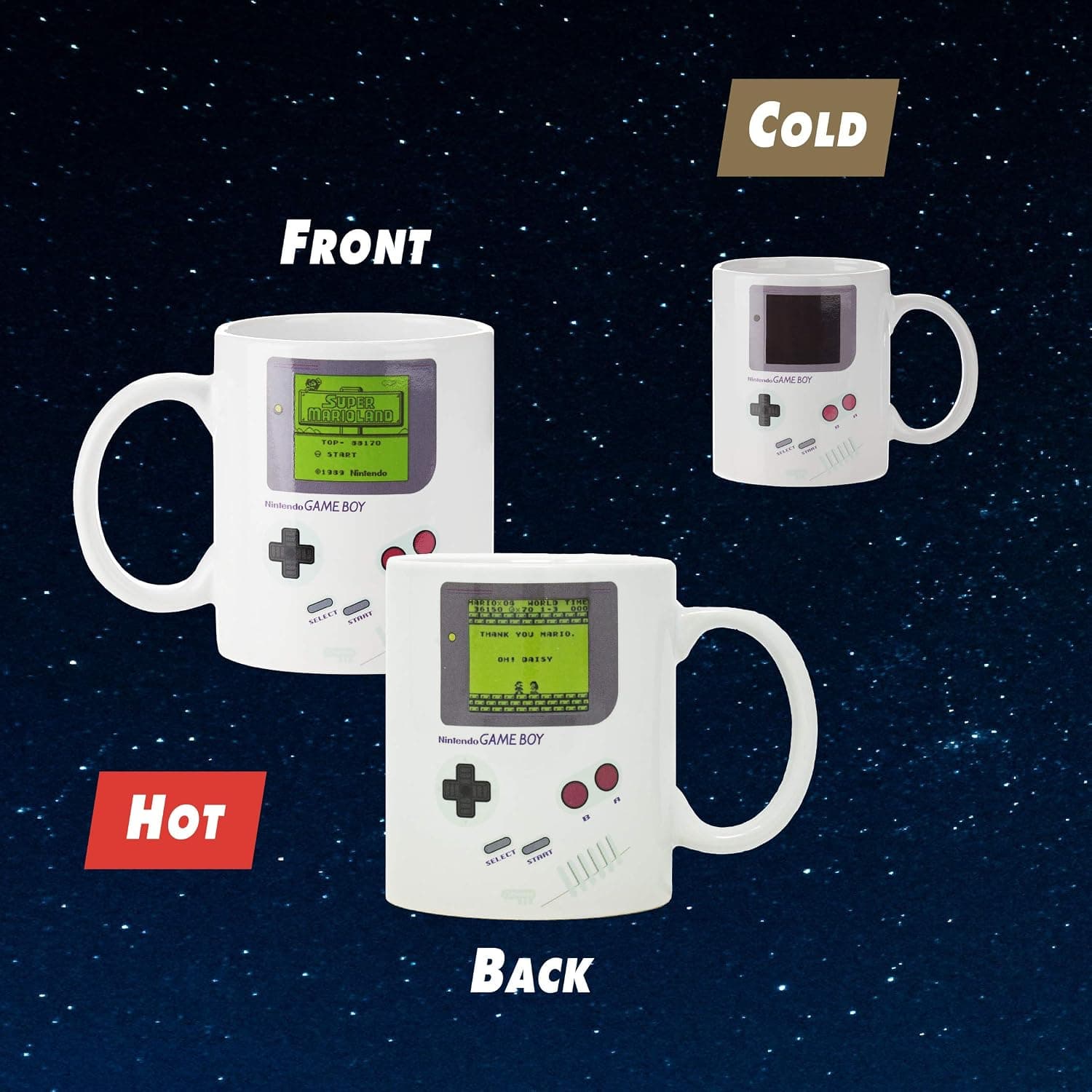 Taza Gameboy que cambia de color con el calor, foto 2